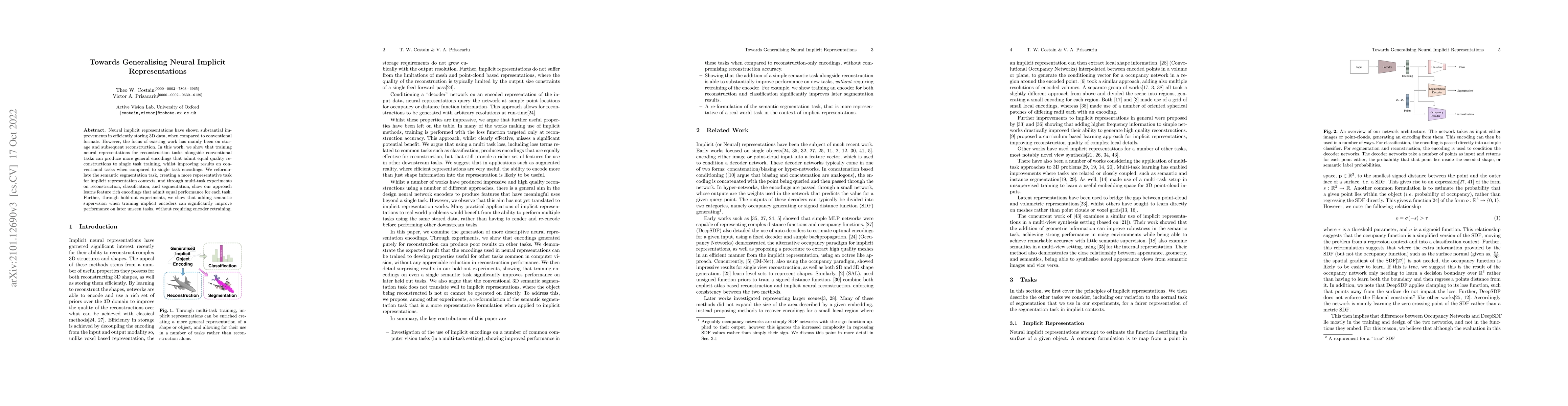 Thumbnail for Towards Generalising Neural Implicit Representations
