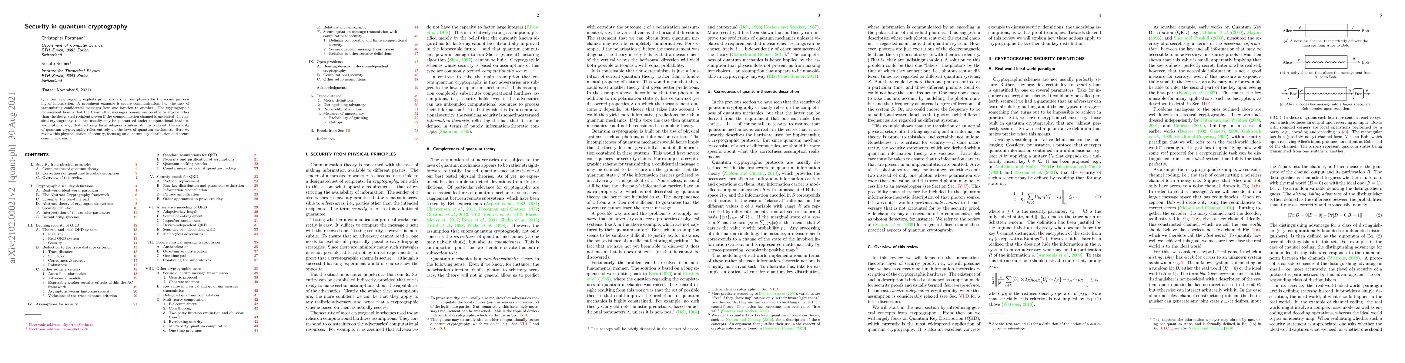 Thumbnail for Security in Quantum Cryptography