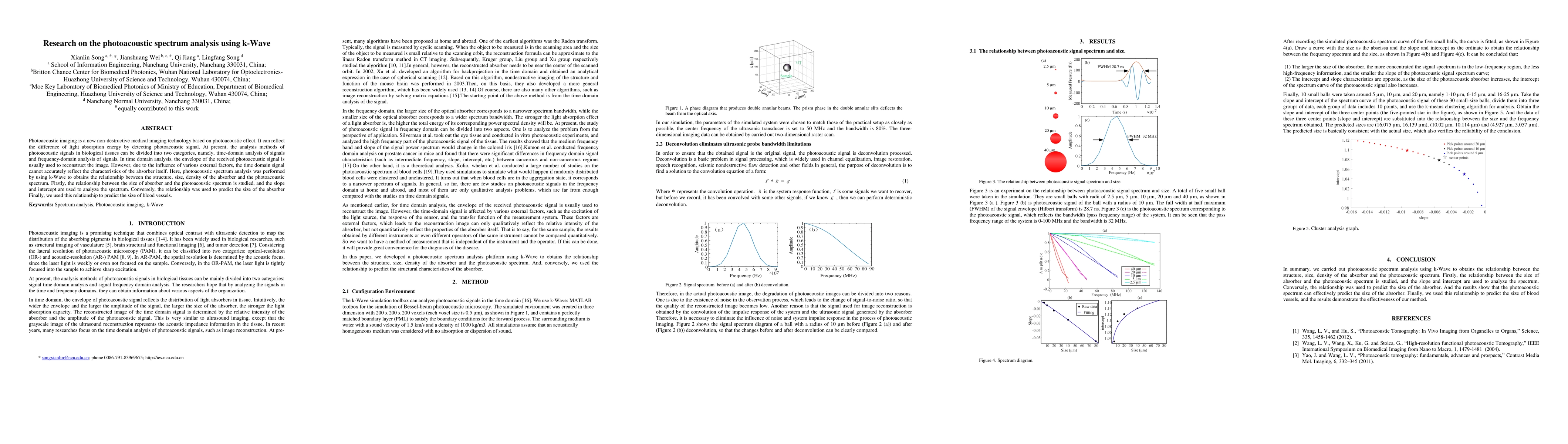 Thumbnail for Research on the photoacoustic spectrum analysis using k-Wave