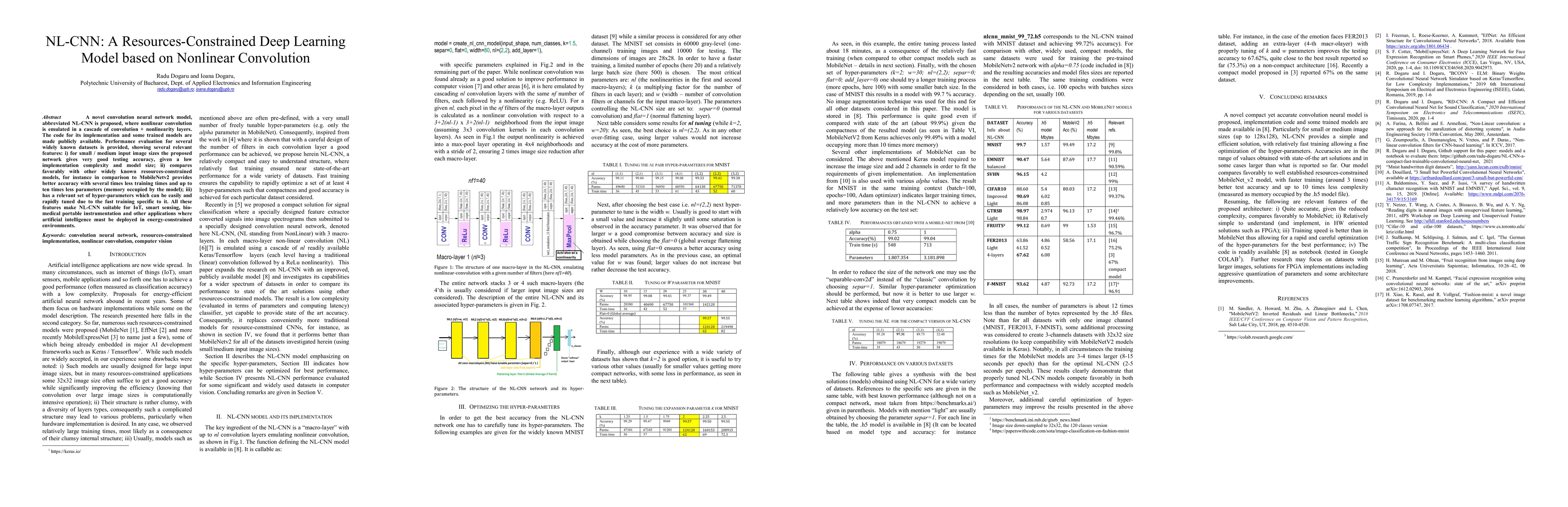 Thumbnail for NL-CNN: A Resources-Constrained Deep Learning Model based on Nonlinear
  Convolution