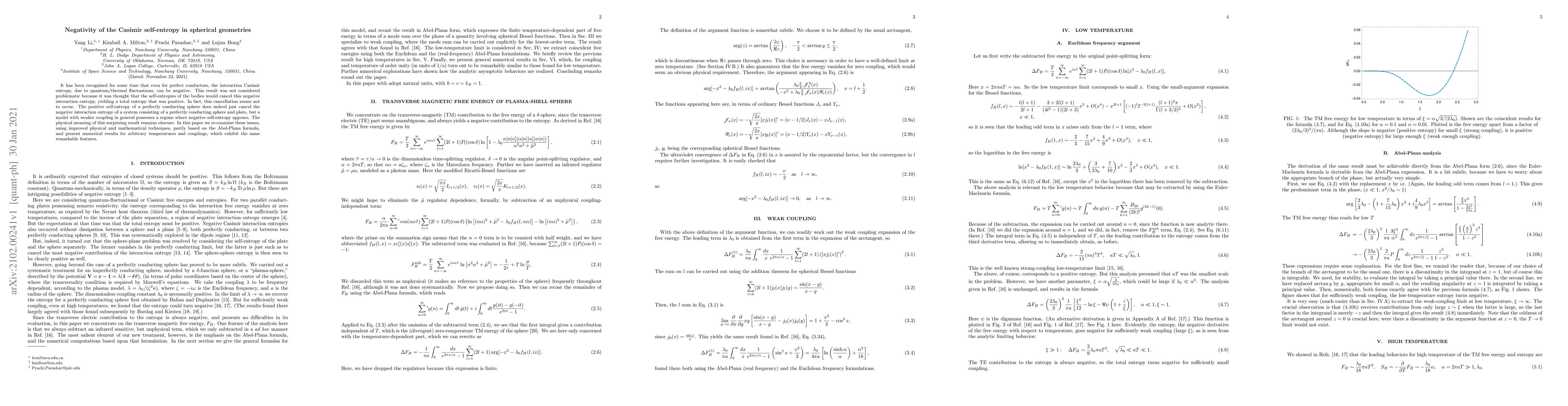 Thumbnail for Negativity of the Casimir self-entropy in spherical geometries