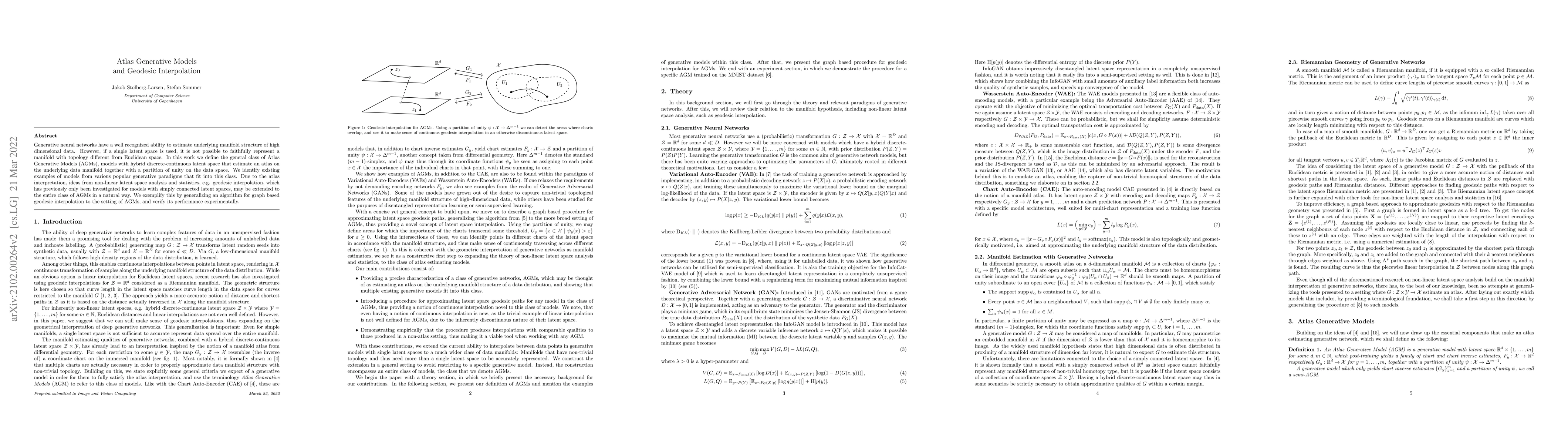 Thumbnail for Atlas Generative Models and Geodesic Interpolation