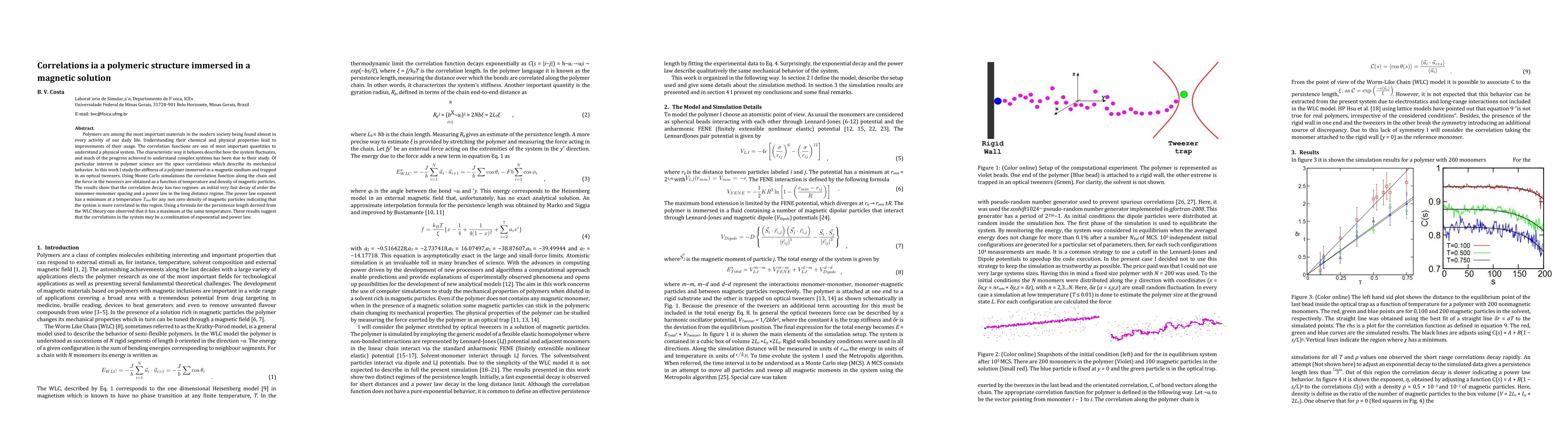 Thumbnail for Correlations in a polymeric structure immersed in a magnetic solution