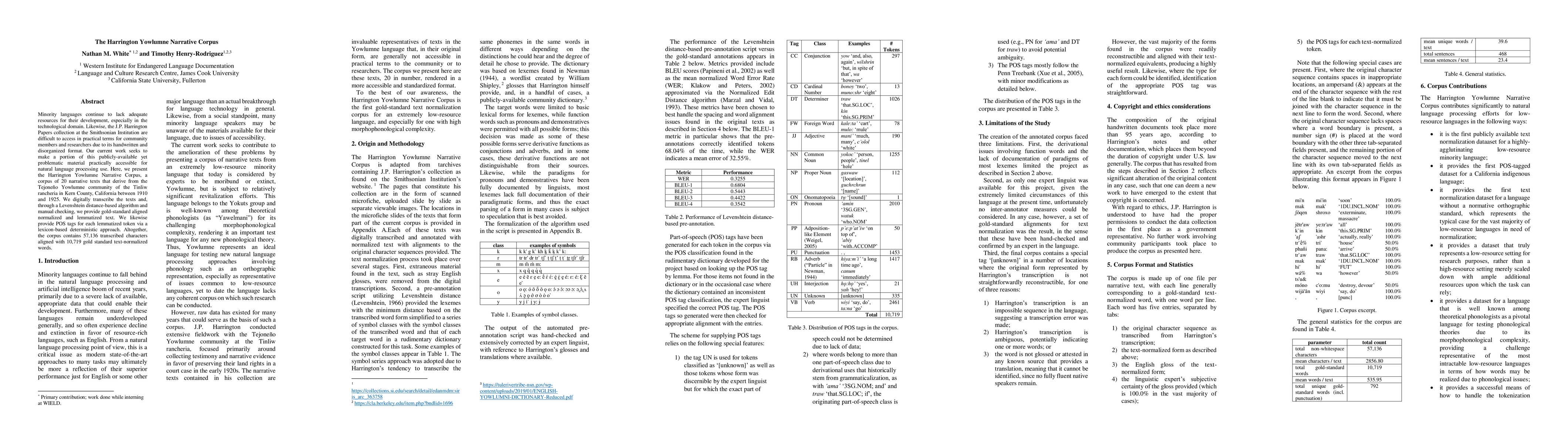 Thumbnail for The Harrington Yowlumne Narrative Corpus