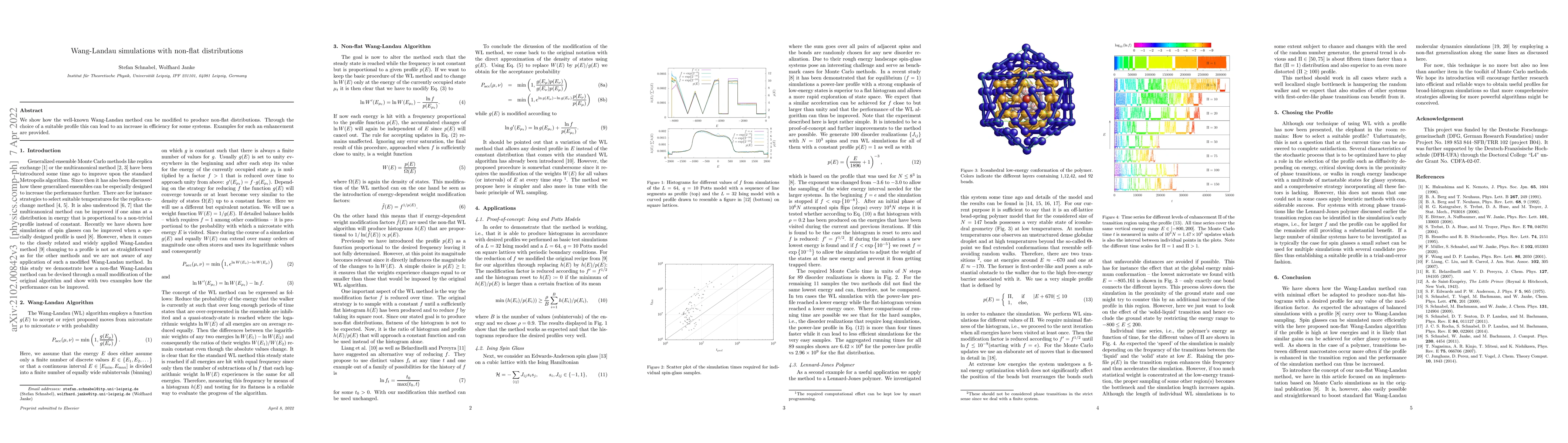 Thumbnail for Wang-Landau simulations with non-flat distributions