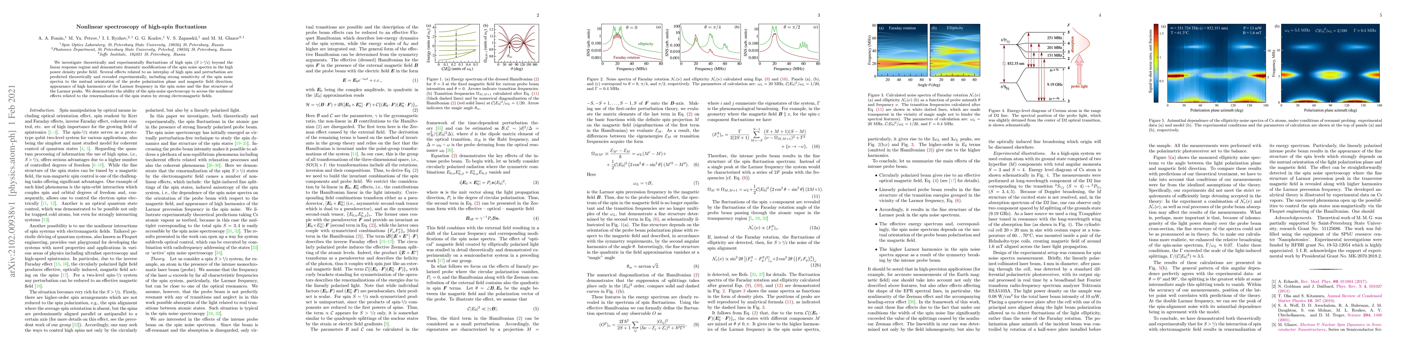 Thumbnail for Nonlinear spectroscopy of high-spin fluctuations
