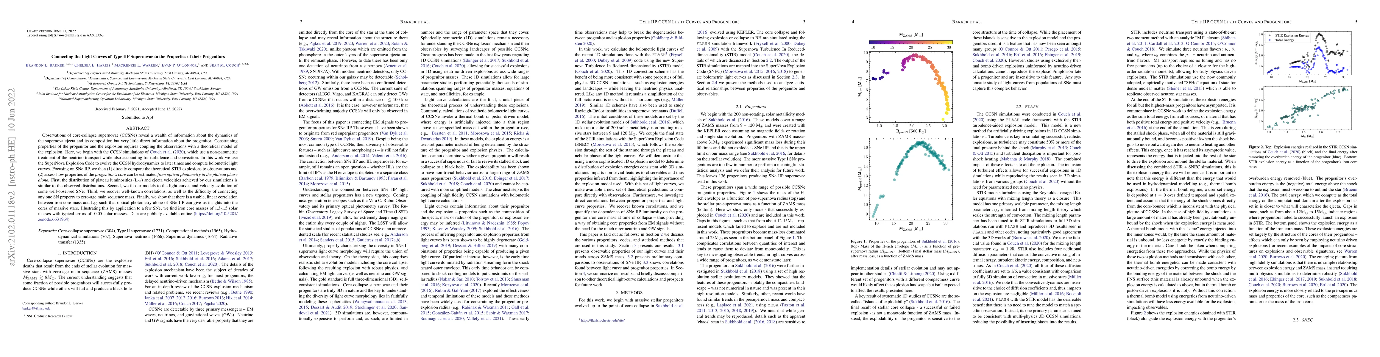 Thumbnail for Connecting the Light Curves of Type IIP Supernovae to the Properties of
  their Progenitors