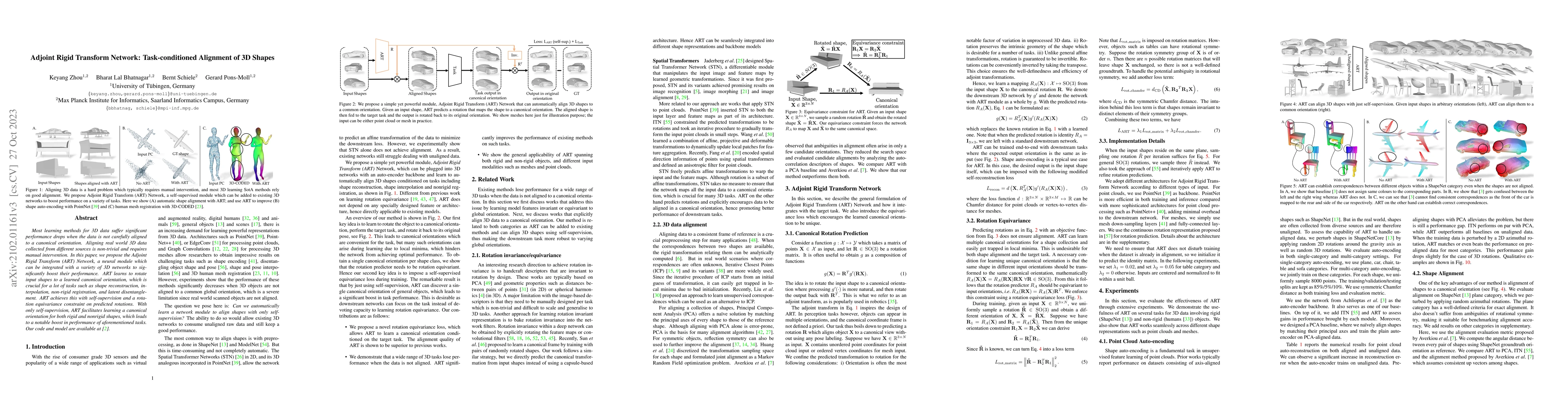 Thumbnail for Adjoint Rigid Transform Network: Task-conditioned Alignment of 3D Shapes
