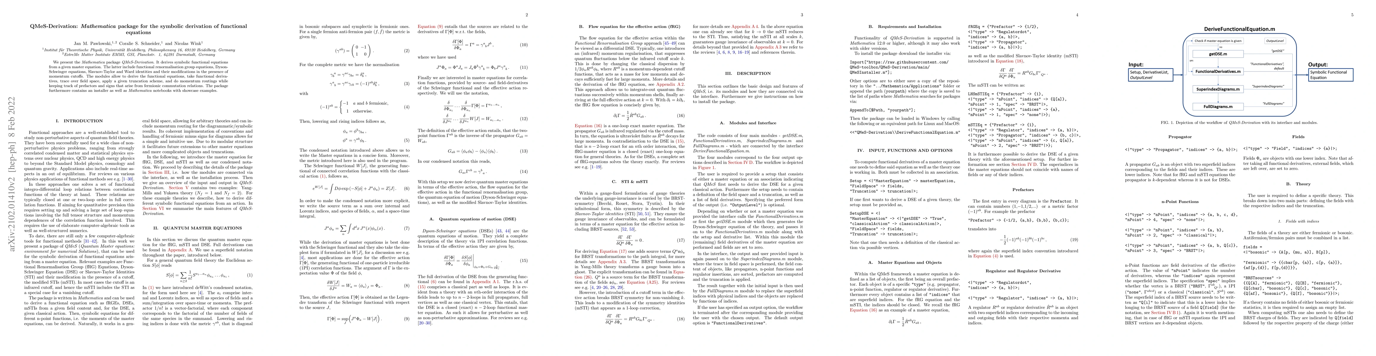 Thumbnail for QMeS-Derivation: Mathematica package for the symbolic derivation of
  functional equations