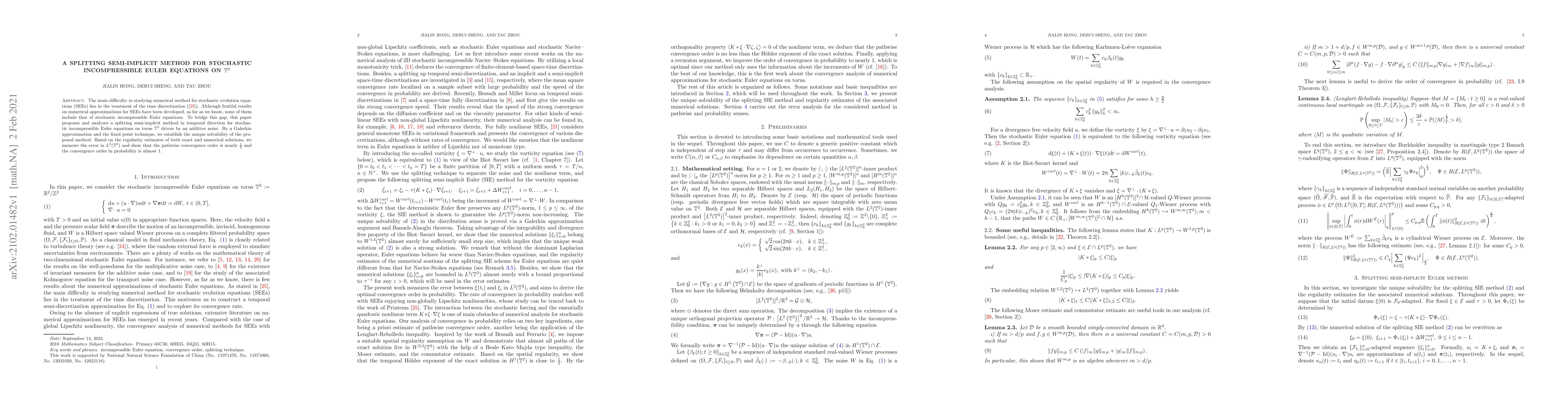 Thumbnail for A splitting semi-implicit method for stochastic incompressible Euler
  equations on $\mathbb T^2$