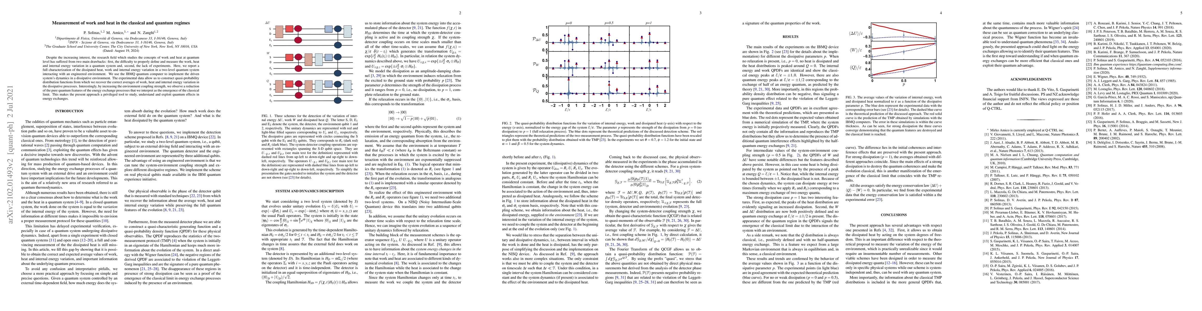 Thumbnail for Measurement of work and heat in the classical and quantum regimes