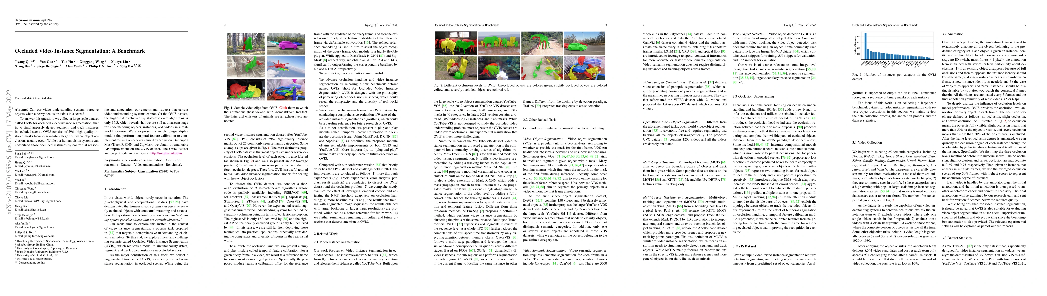 Thumbnail for Occluded Video Instance Segmentation: A Benchmark