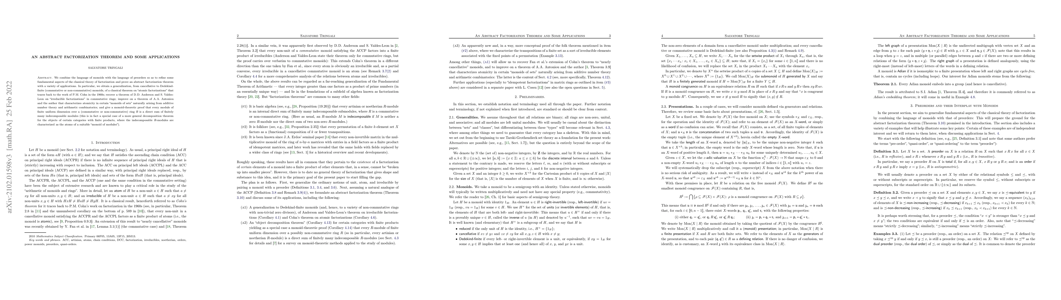 Thumbnail for An Abstract Factorization Theorem and Some Applications