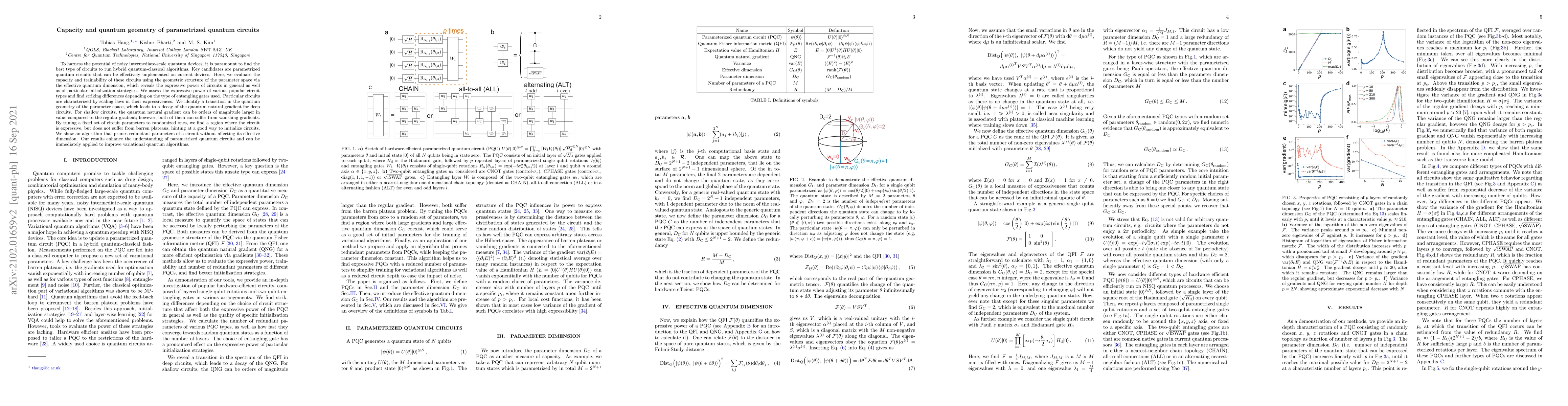 Thumbnail for Capacity and quantum geometry of parametrized quantum circuits