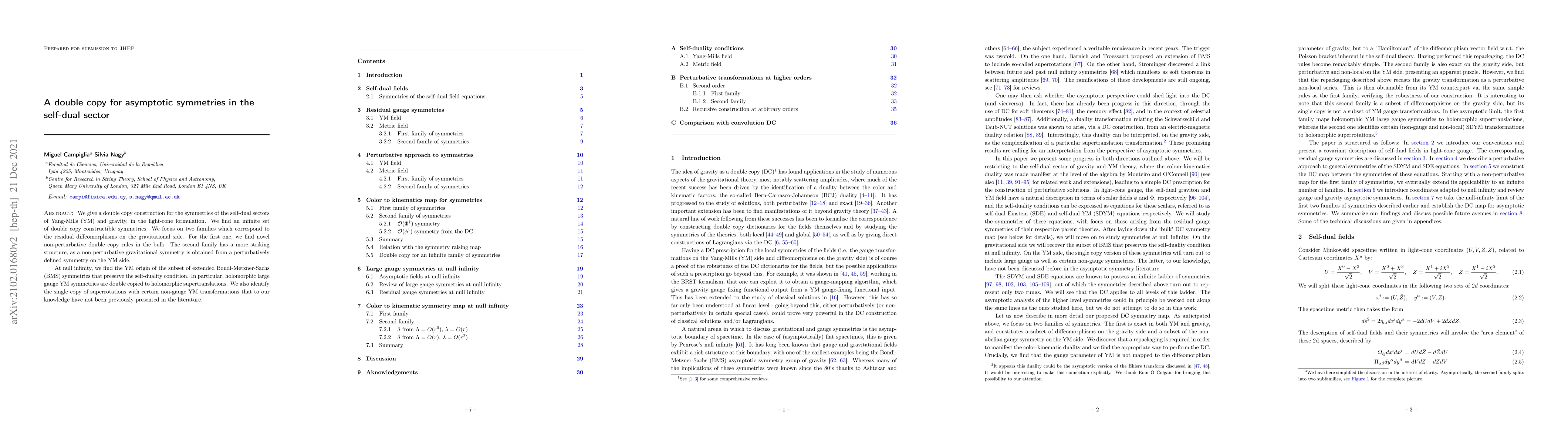 Thumbnail for A double copy for asymptotic symmetries in the self-dual sector