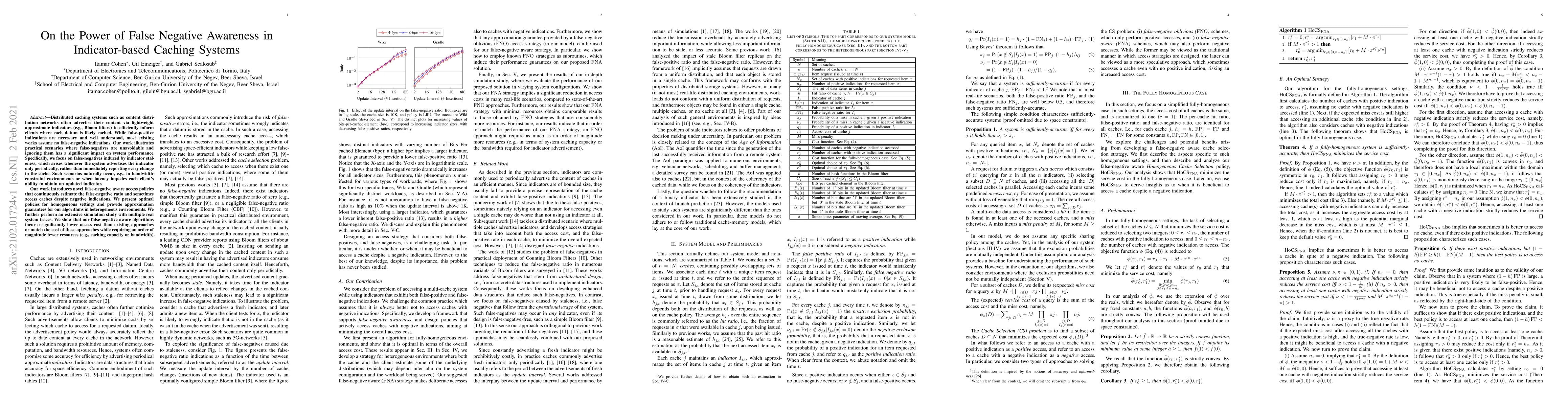 Thumbnail for On the Power of False Negative Awareness in Indicator-based Caching
  Systems