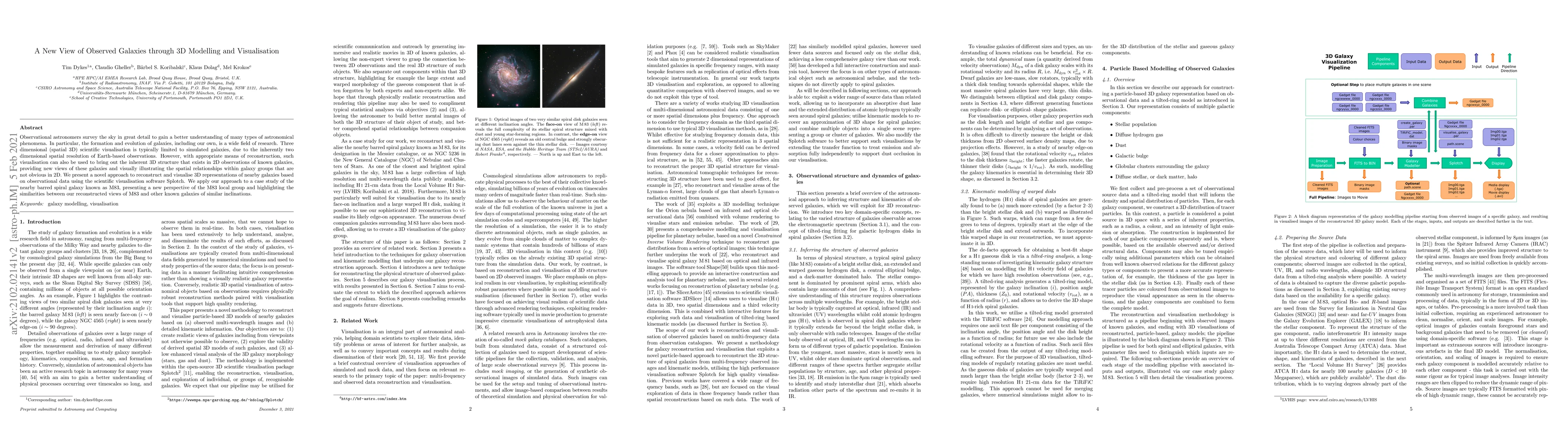 Thumbnail for A New View of Observed Galaxies through 3D Modelling and Visualisation
