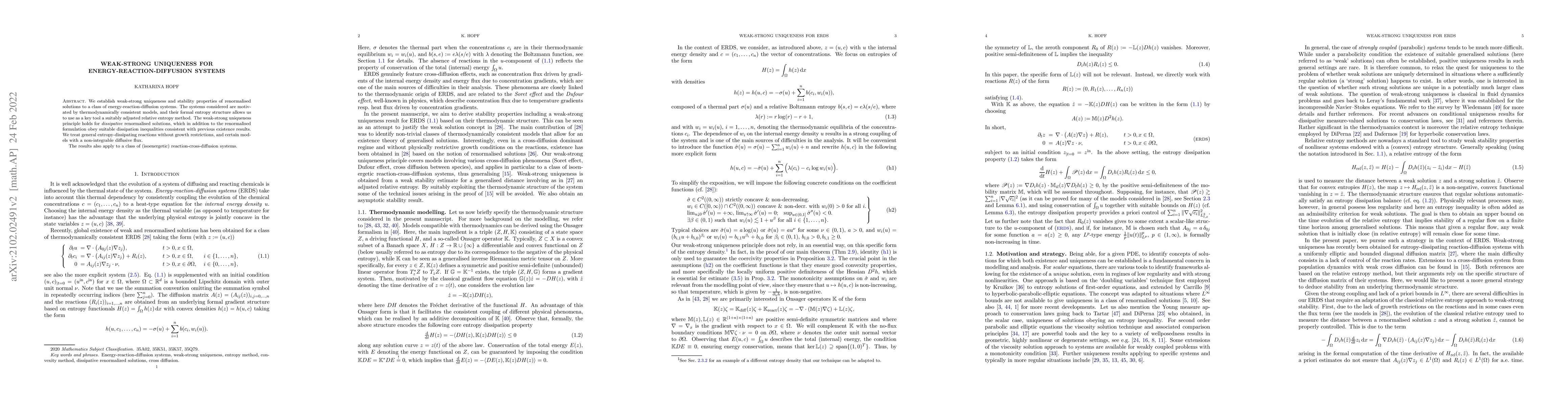 Thumbnail for Weak-strong uniqueness for energy-reaction-diffusion systems