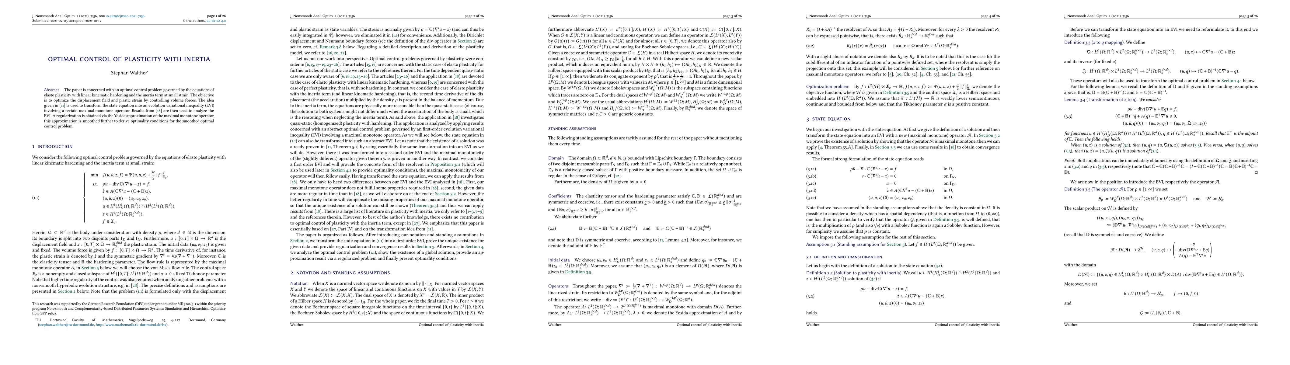 Thumbnail for Optimal Control of Plasticity with Inertia