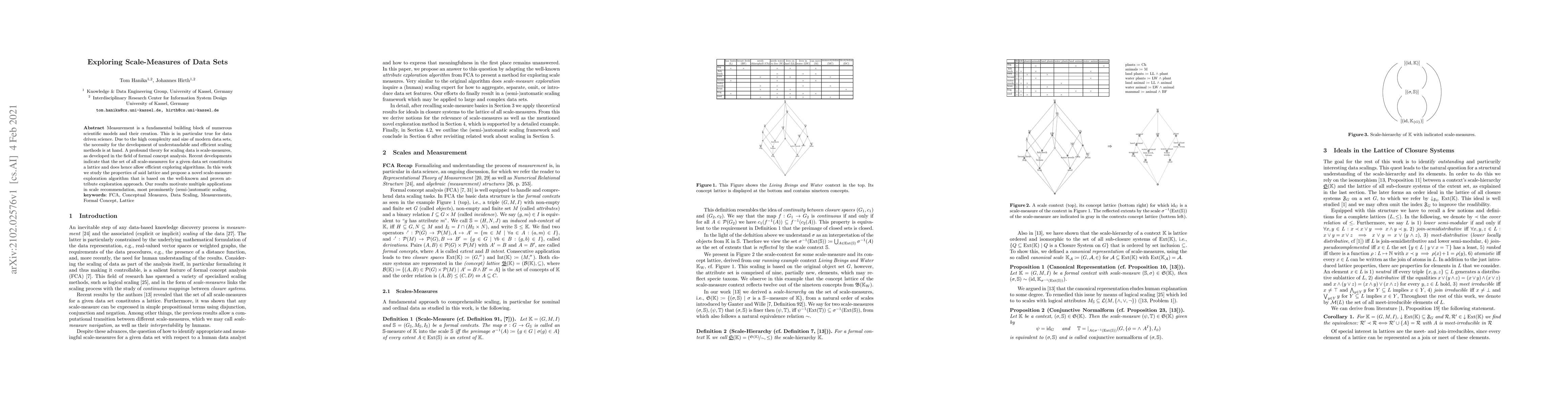Thumbnail for Exploring Scale-Measures of Data Sets