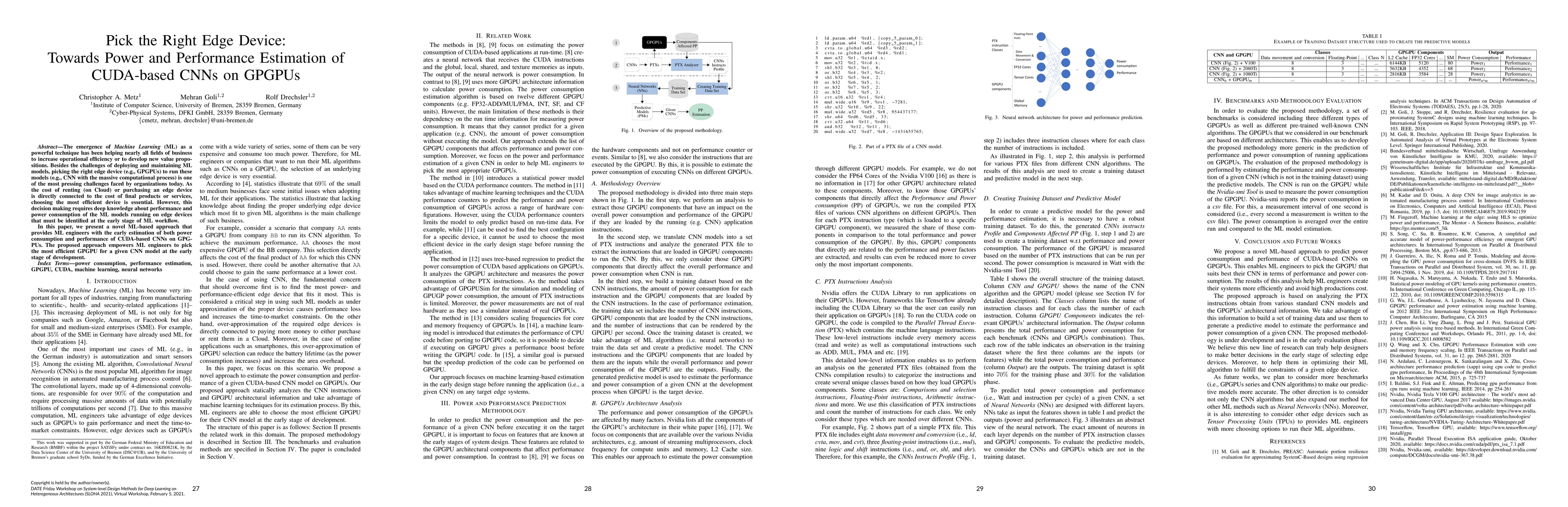 Thumbnail for Pick the Right Edge Device: Towards Power and Performance Estimation of
  CUDA-based CNNs on GPGPUs