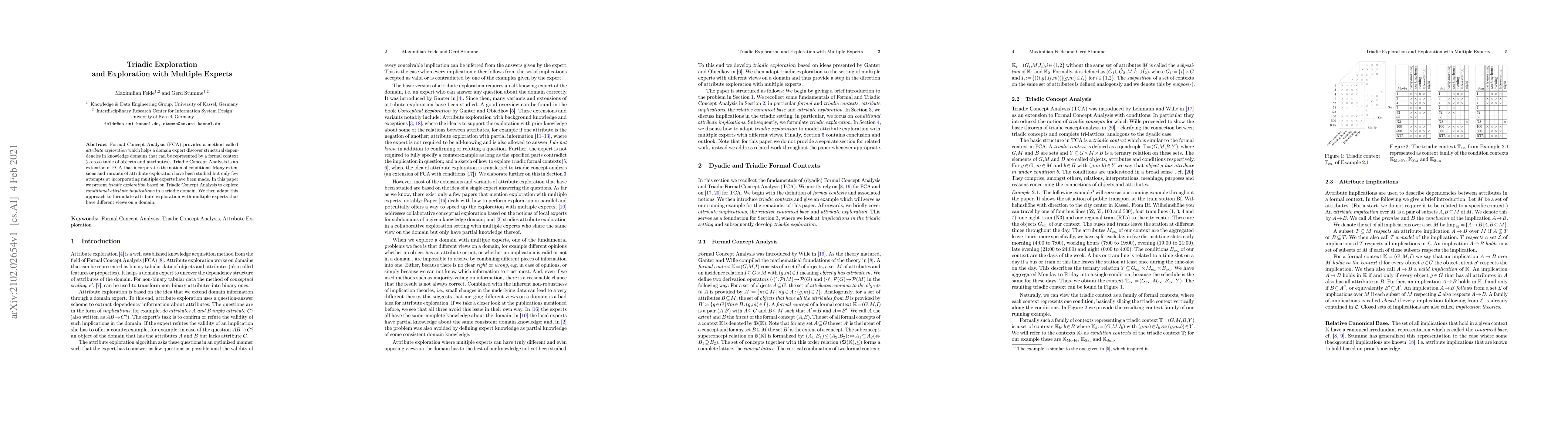 Thumbnail for Triadic Exploration and Exploration with Multiple Experts