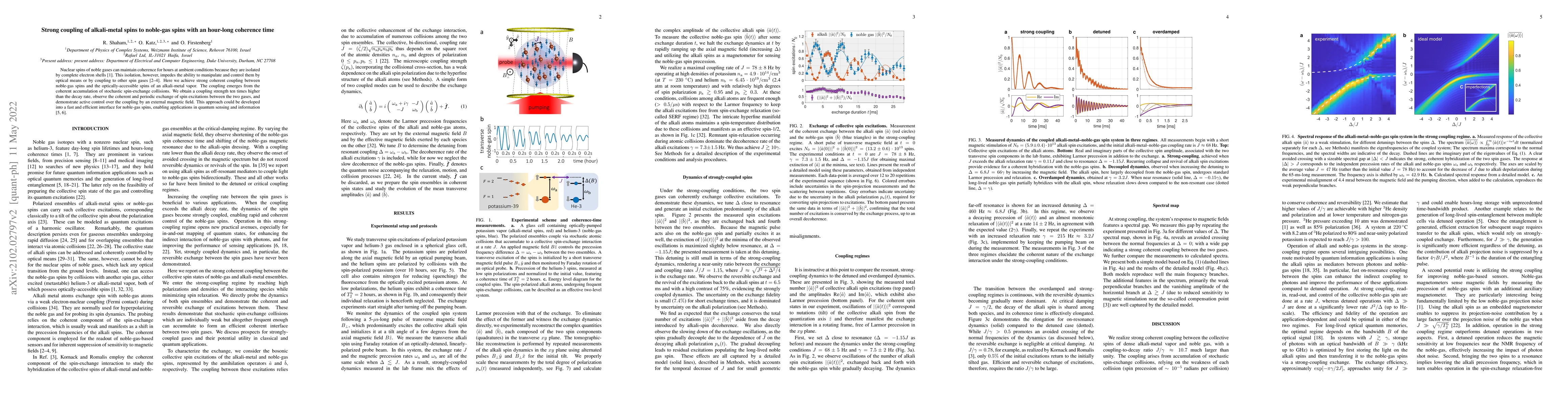 Thumbnail for Strong coupling of alkali spins to noble-gas spins with hour-long
  coherence time