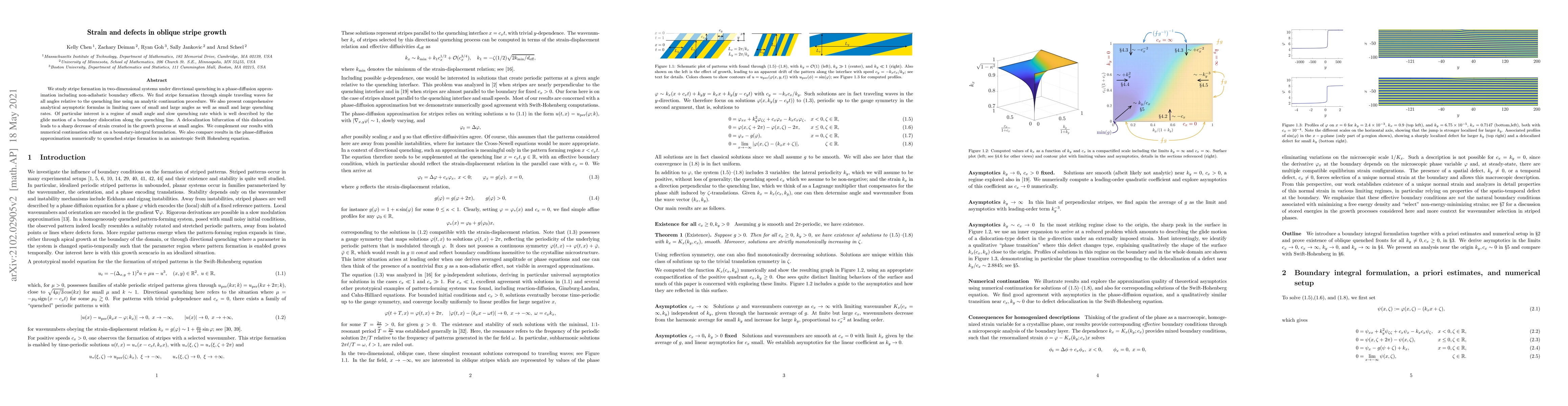 Thumbnail for Strain and defects in oblique stripe growth