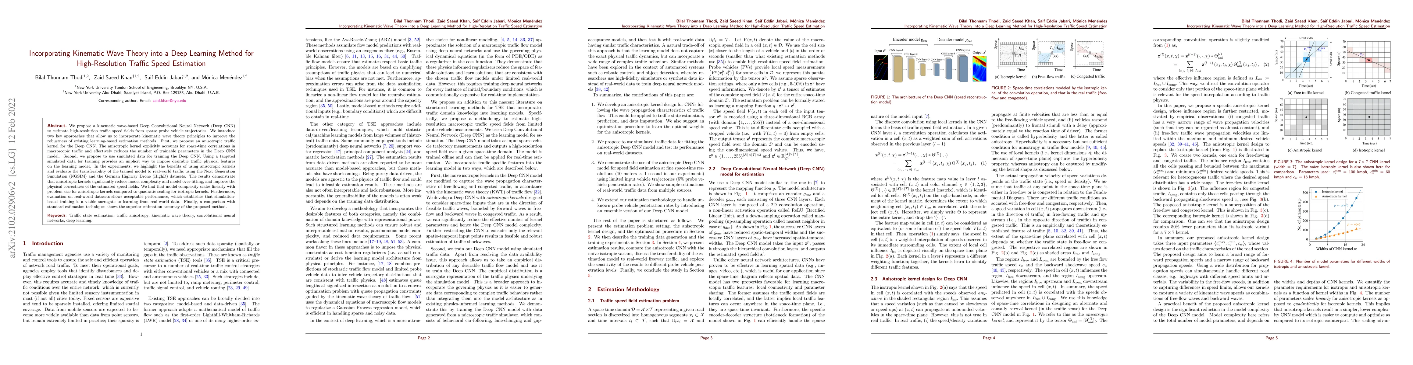 Thumbnail for Incorporating Kinematic Wave Theory into a Deep Learning Method for
  High-Resolution Traffic Speed Estimation