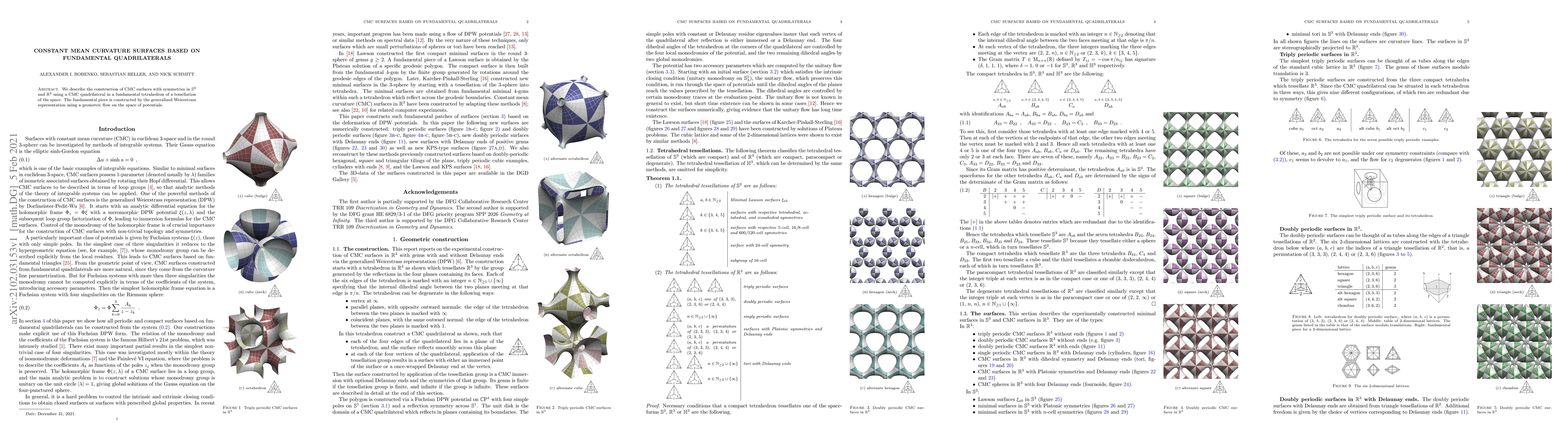 Thumbnail for Constant mean curvature surfaces based on fundamental quadrilaterals