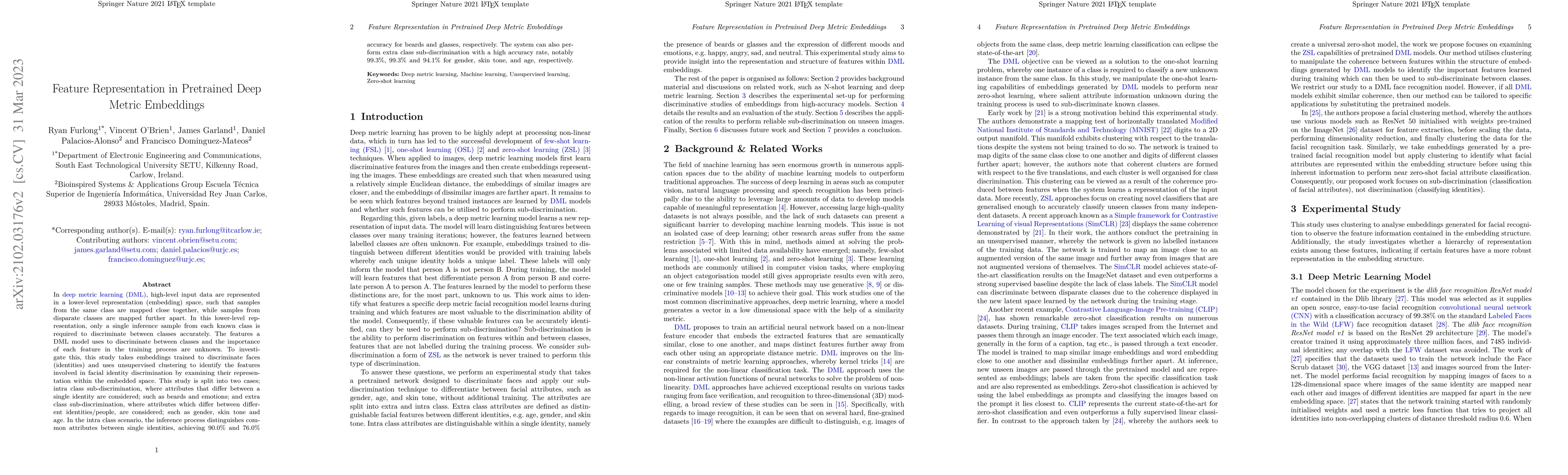Thumbnail for Feature Representation in Deep Metric Embeddings