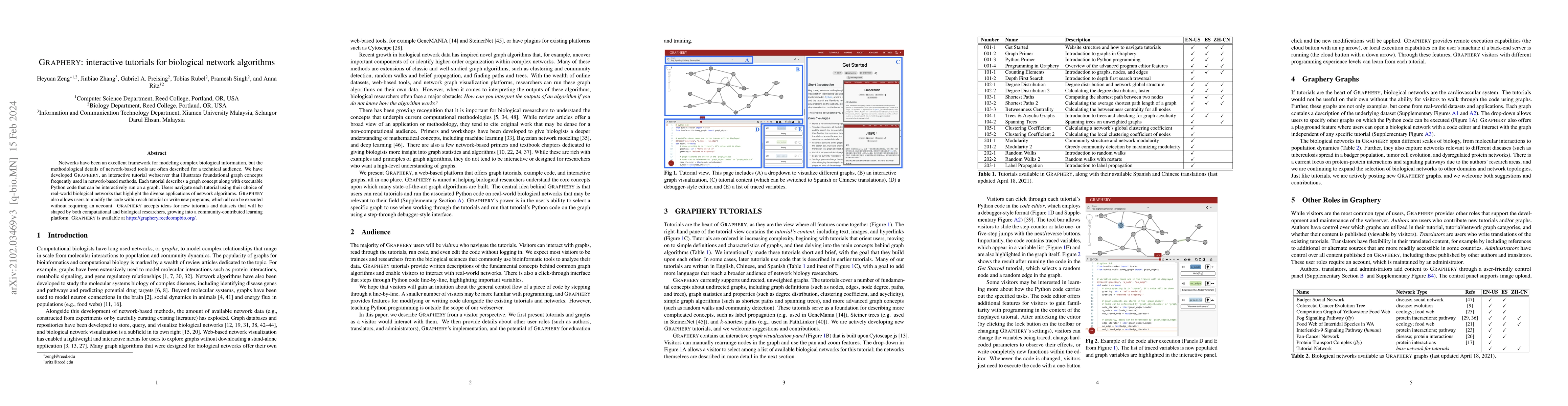 Thumbnail for Graphery: Interactive Tutorials for Biological Network Algorithms