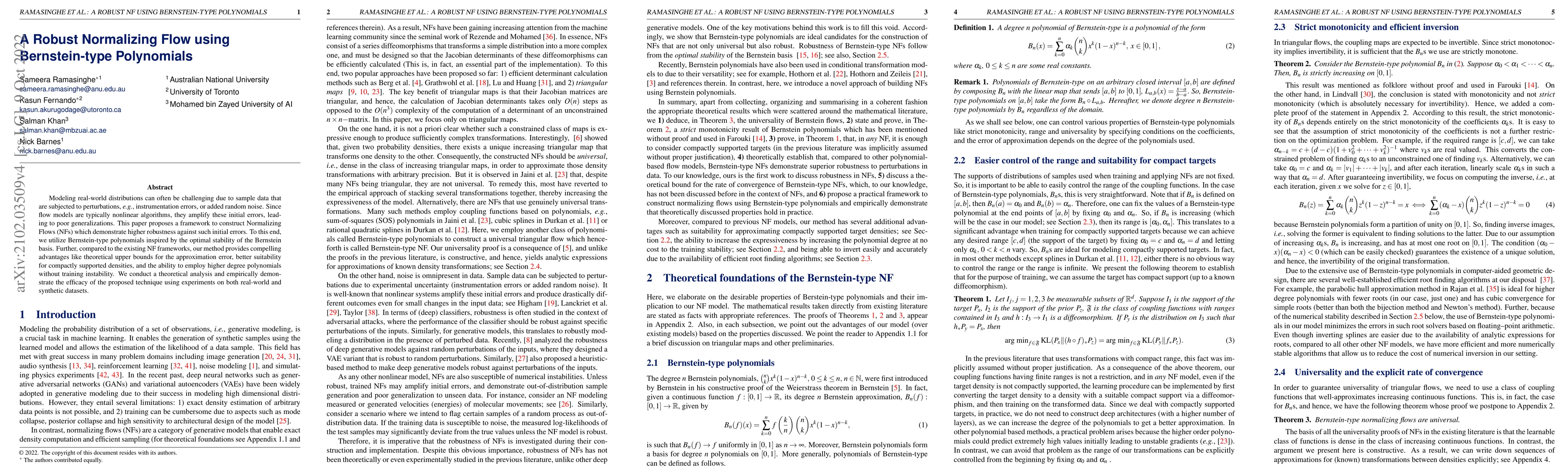 Thumbnail for Robust normalizing flows using Bernstein-type polynomials