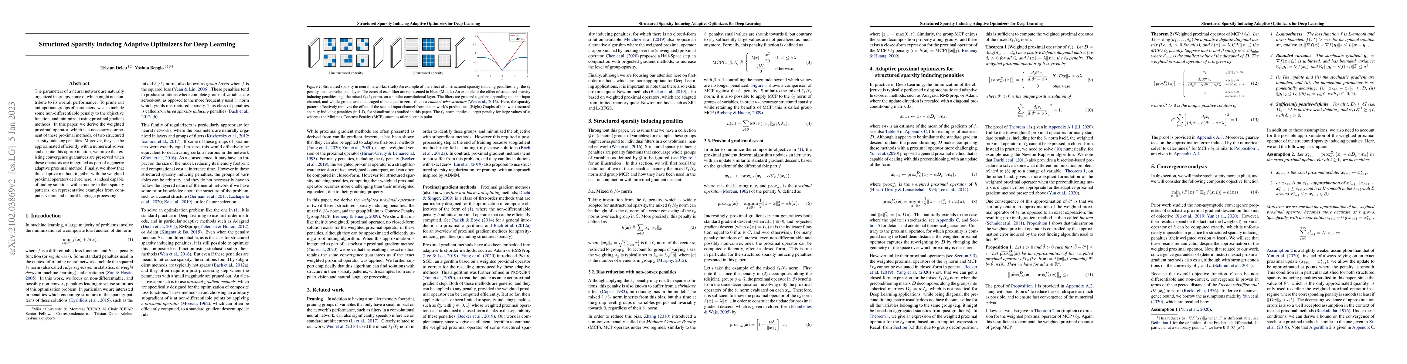 Thumbnail for Structured Sparsity Inducing Adaptive Optimizers for Deep Learning