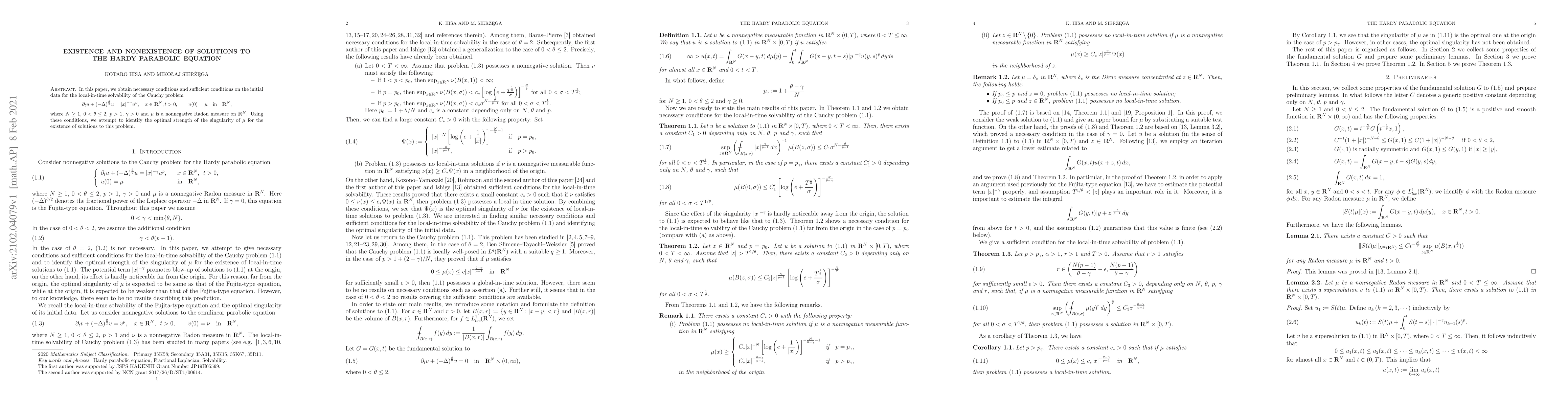 Thumbnail for Existence and nonexistence of solutions to the Hardy parabolic equation