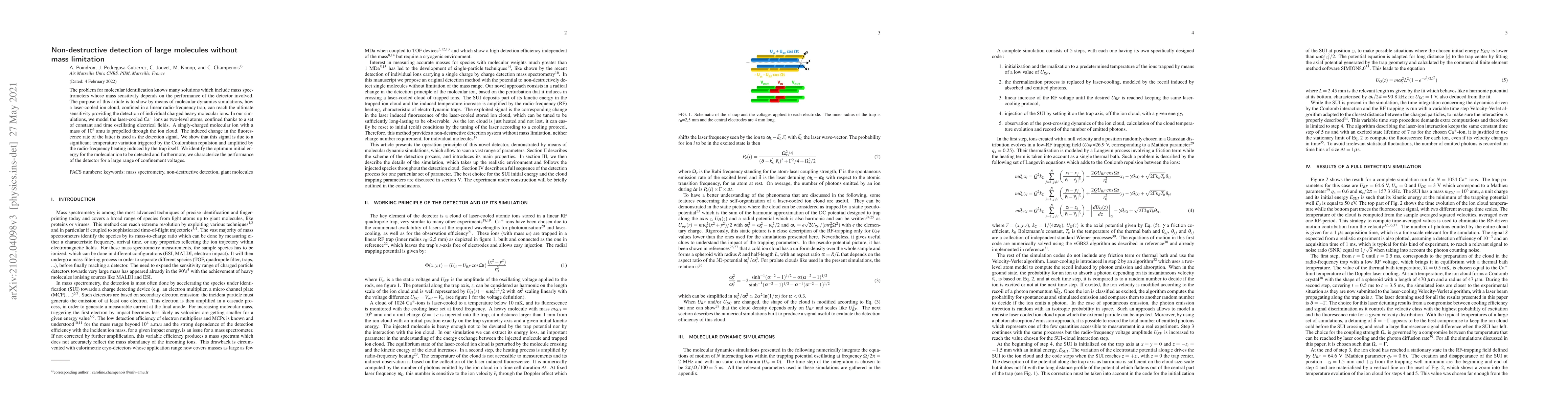 Thumbnail for Non-destructive detection of large molecules without mass limitation
