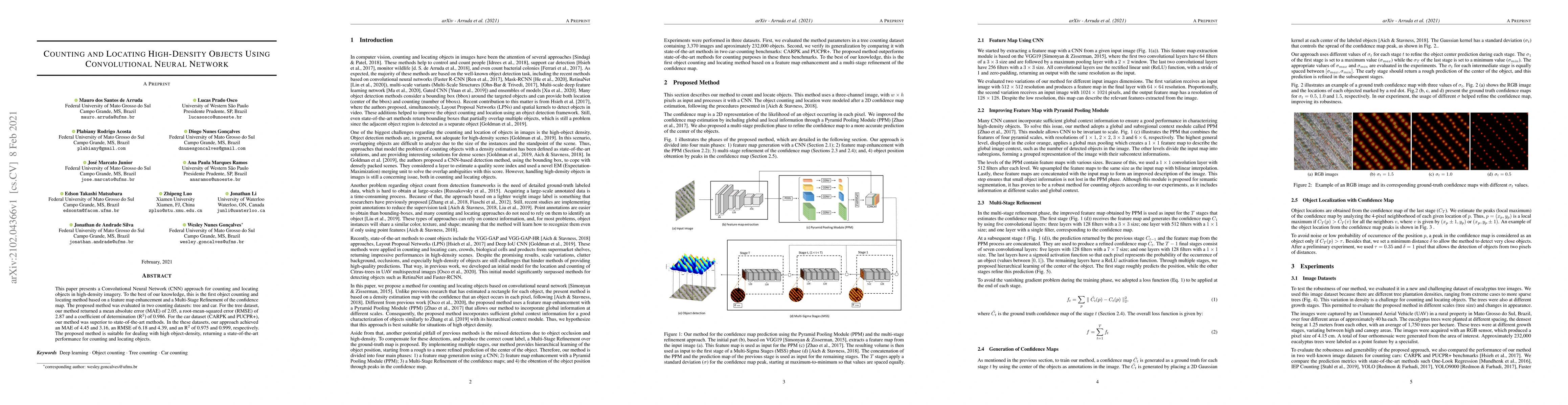 Thumbnail for Counting and Locating High-Density Objects Using Convolutional Neural
  Network