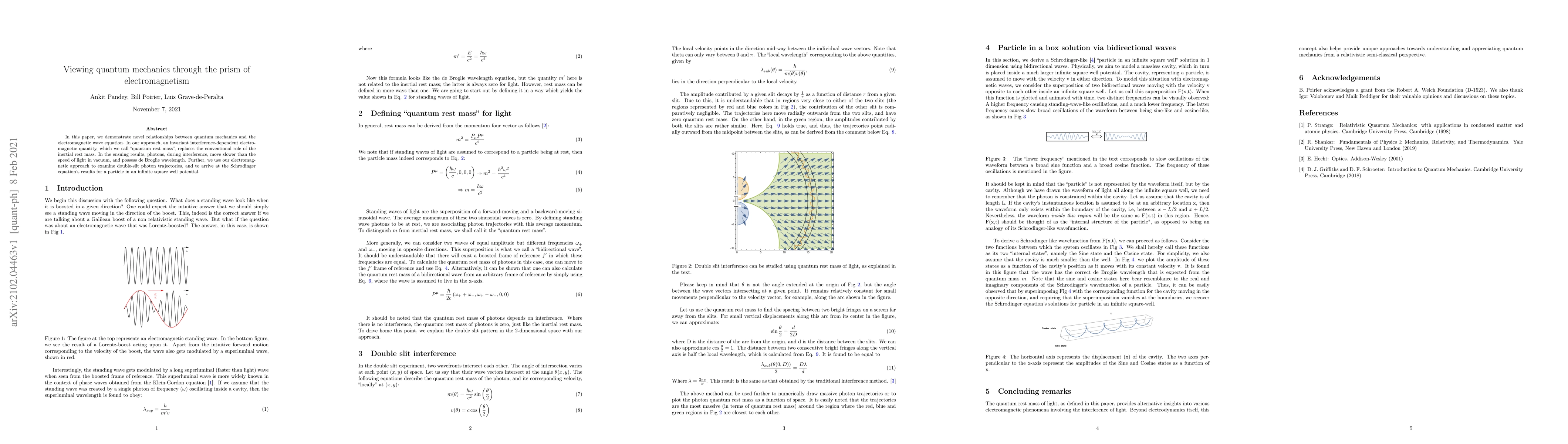Thumbnail for Viewing quantum mechanics through the prism of electromagnetism