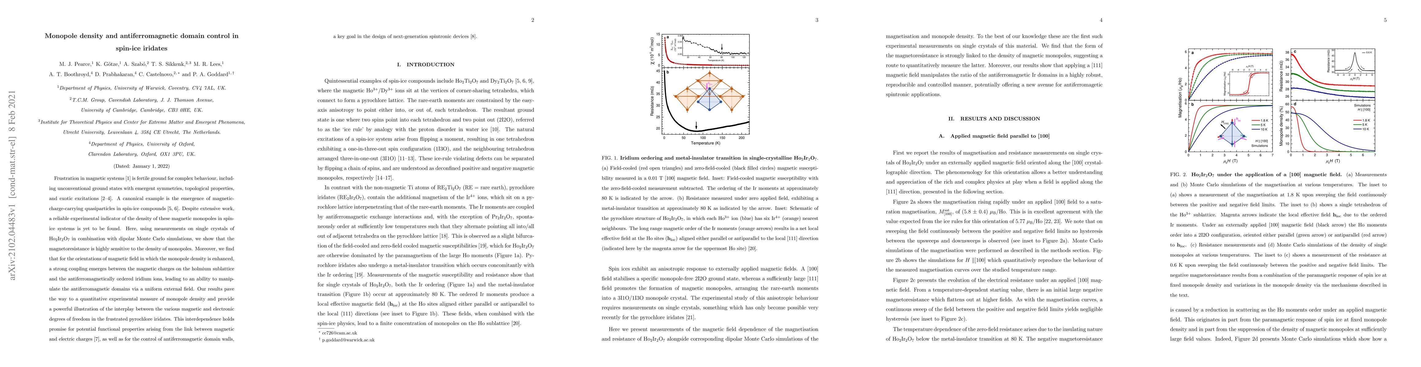 Thumbnail for Monopole density and antiferromagnetic domain control in spin-ice
  iridates