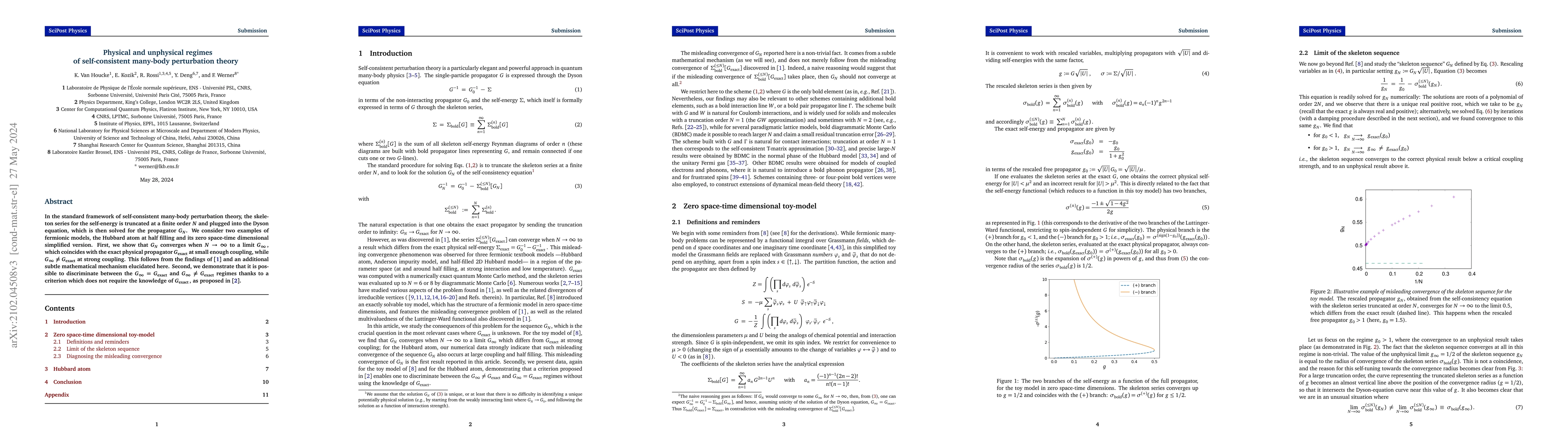 Thumbnail for Physical and unphysical regimes of self-consistent many-body
  perturbation theory