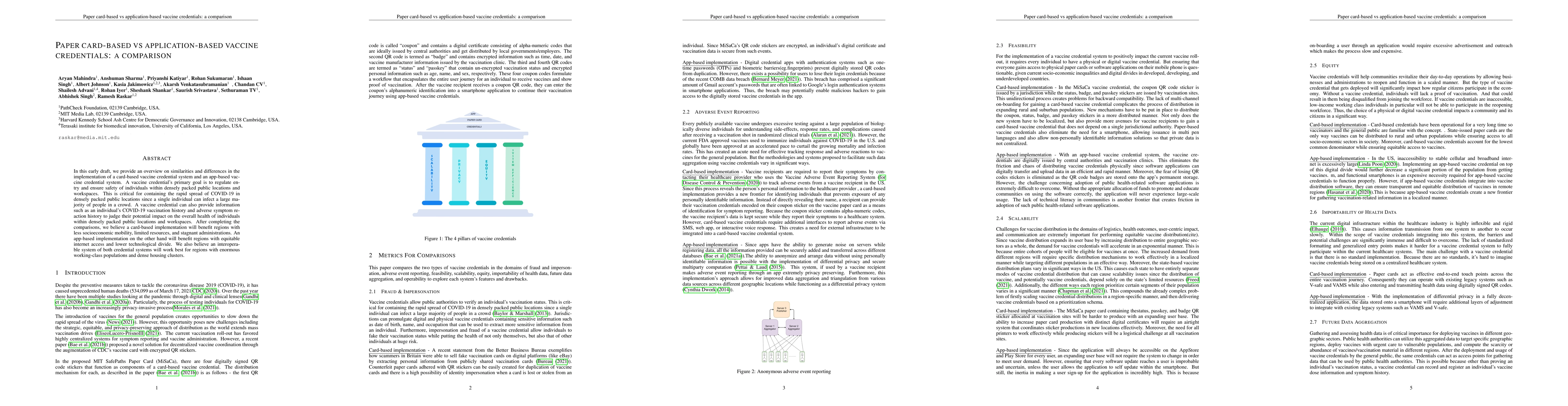 Thumbnail for Paper card-based vs application-based vaccine credentials: a comparison