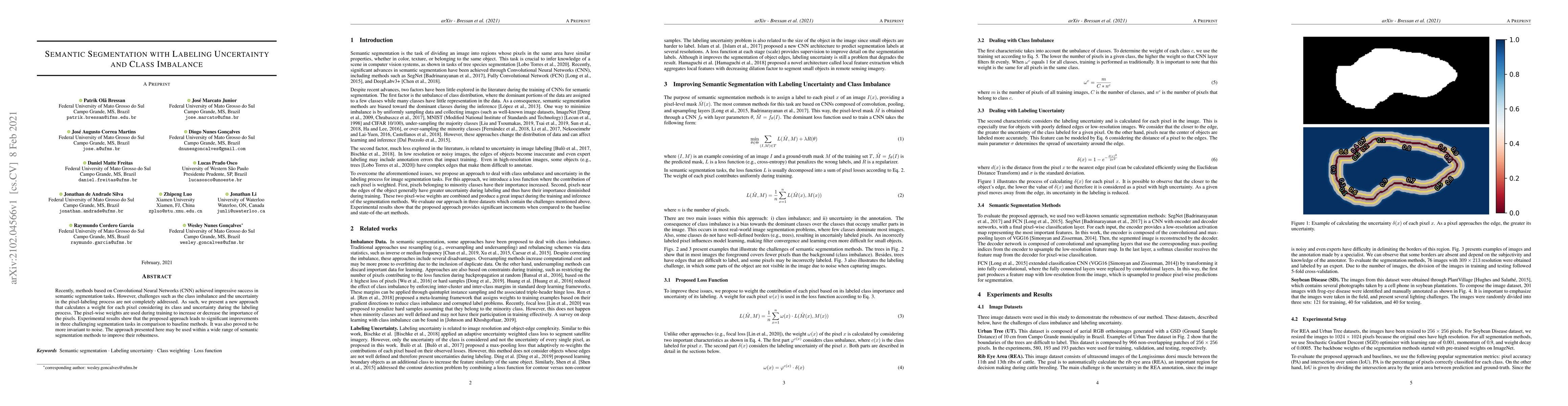 Thumbnail for Semantic Segmentation with Labeling Uncertainty and Class Imbalance