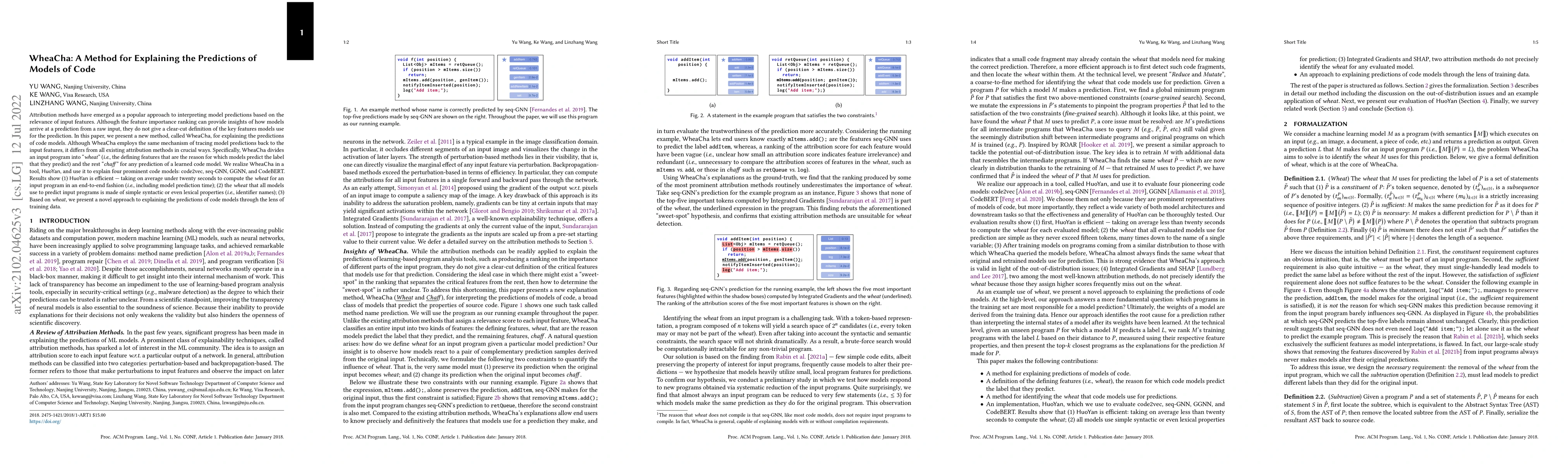 Thumbnail for WheaCha: A Method for Explaining the Predictions of Models of Code