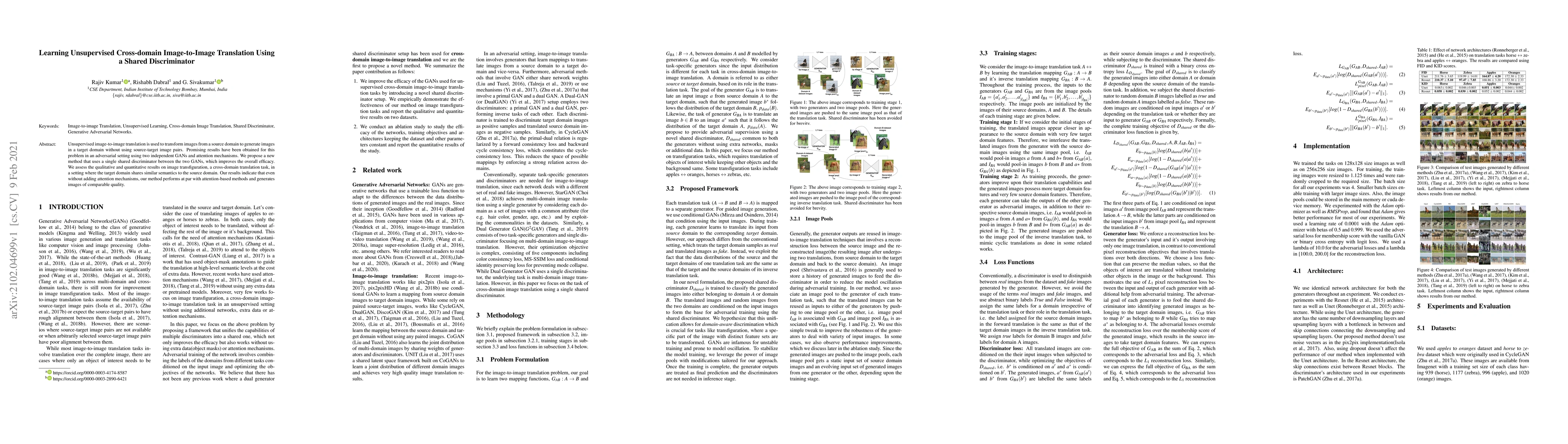 Thumbnail for Learning Unsupervised Cross-domain Image-to-Image Translation Using a
  Shared Discriminator