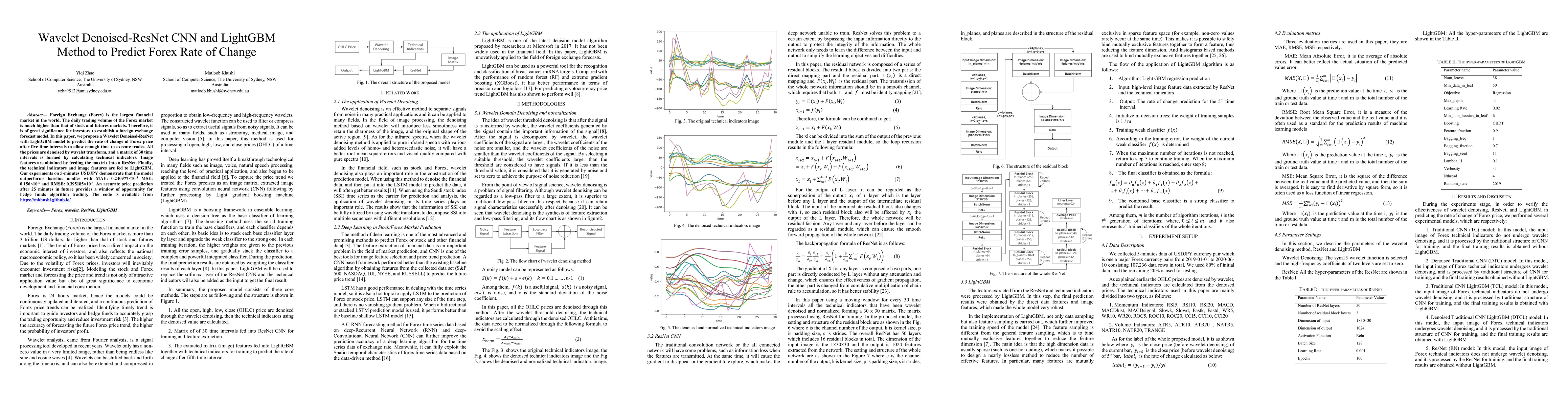 Thumbnail for Wavelet Denoised-ResNet CNN and LightGBM Method to Predict Forex Rate of
  Change