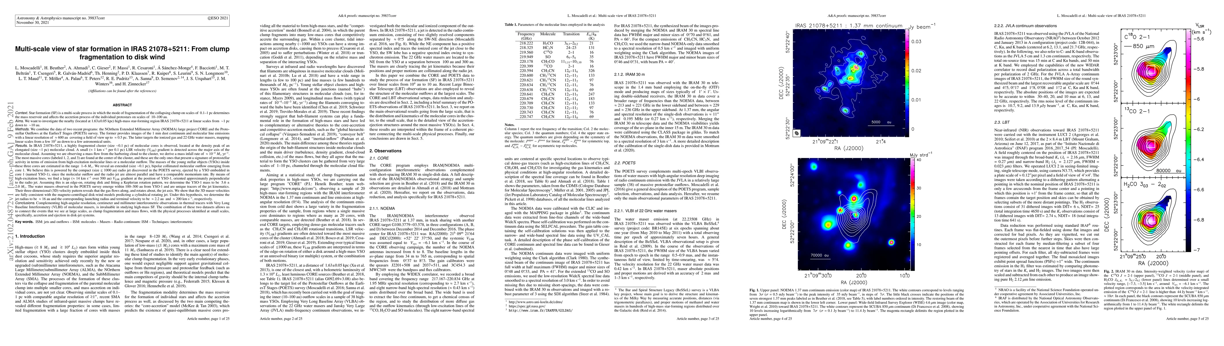 Thumbnail for Multi-scale view of star formation in IRAS 21078+5211: From clump
  fragmentation to disk wind