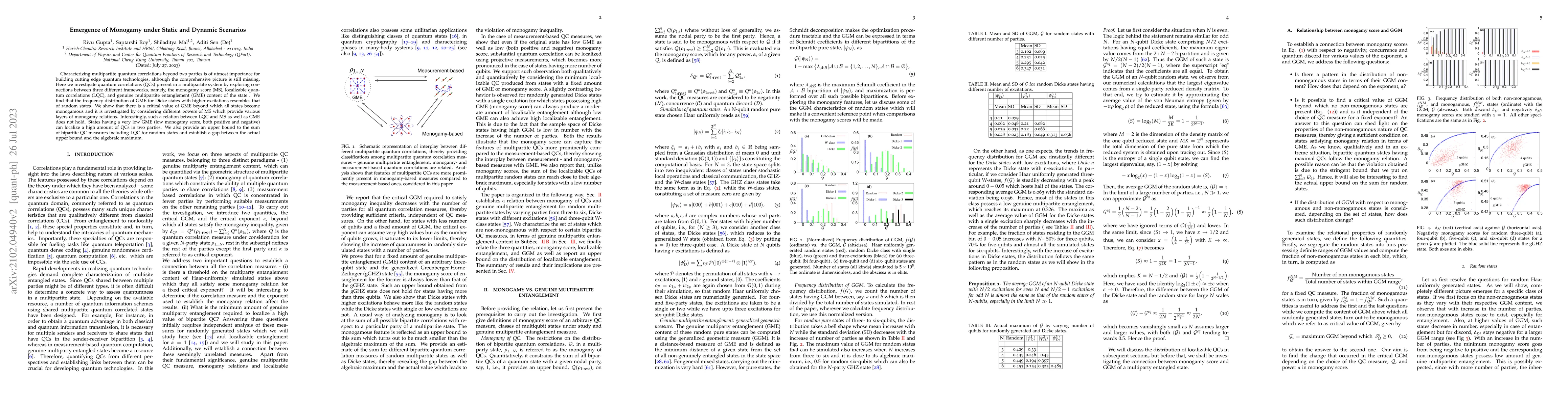 Thumbnail for Emergence of Monogamy under Static and Dynamic Scenarios