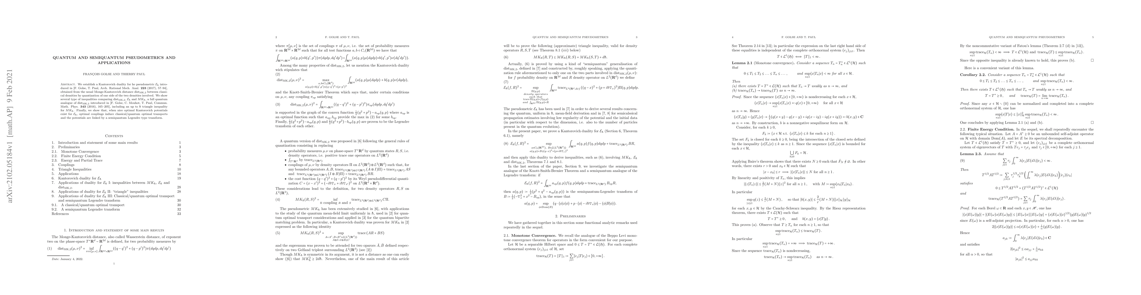 Thumbnail for Quantum and Semiquantum Pseudometrics and Applications
