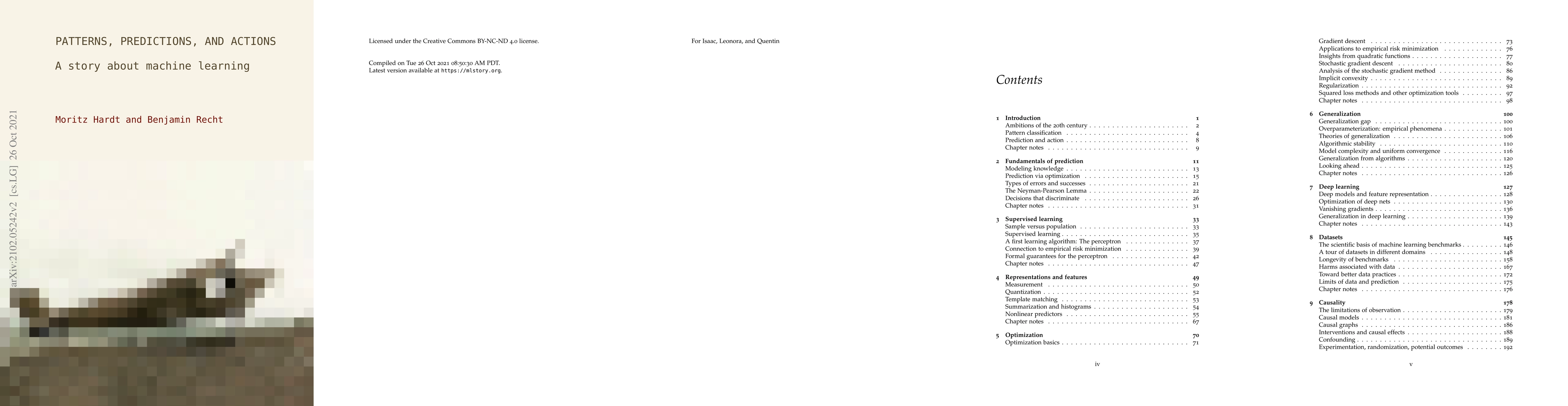 Thumbnail for Patterns, predictions, and actions: A story about machine learning