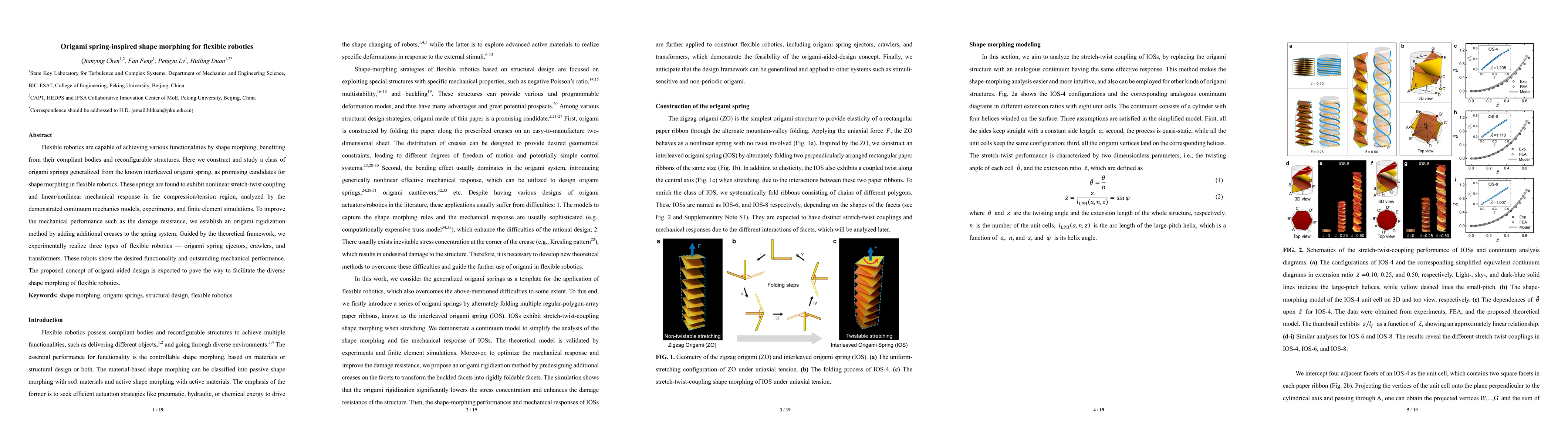 Thumbnail for Origami spring-inspired shape morphing for flexible robotics